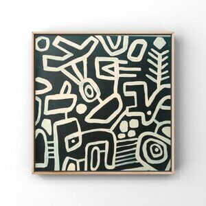 Modern minimalist original abstract canvas art 12”x12”